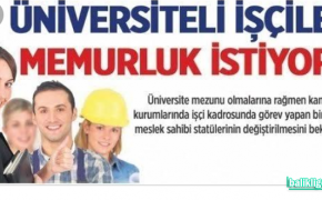 ÜNİVERSİTELİ İŞÇİLER BASIN AÇIKLAMASI YAPTI