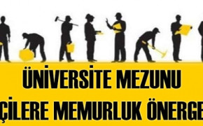 Üniversite mezunu işçilere memur kadrosu önergesi sunuldu