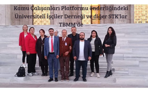 Kamu İşçileri Platformu önderliğinde Üniversiteli İşçiler Derneği ve STK’lar TBMM’de