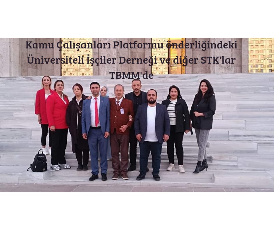 Kamu İşçileri Platformu önderliğinde Üniversiteli İşçiler Derneği ve STK’lar TBMM’de